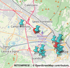 Mappa Via Niccolò Copernico, 50019 Sesto Fiorentino FI, Italia (4.91688)