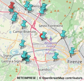 Mappa Via Niccolò Copernico, 50019 Sesto Fiorentino FI, Italia (5.33526)