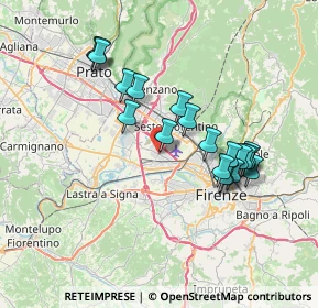 Mappa Via Niccolò Copernico, 50019 Sesto Fiorentino FI, Italia (6.88)