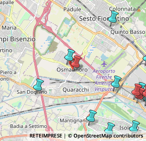 Mappa Via Niccolò Copernico, 50019 Sesto Fiorentino FI, Italia (3.20214)