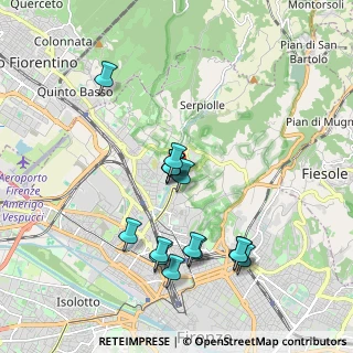 Mappa Via Esculapio, 50141 Firenze FI, Italia (1.83667)