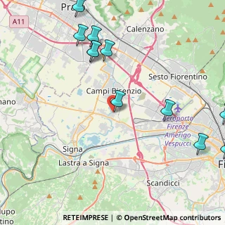 Mappa APERTO TUTTO IL MESE DI AGOSTO consegna a domicilio GRATUITA zone limitrofe, 50013 Campi Bisenzio FI, Italia (5.59818)