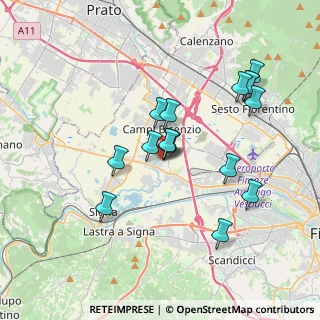 Mappa APERTO TUTTO IL MESE DI AGOSTO consegna a domicilio GRATUITA zone limitrofe, 50013 Campi Bisenzio FI, Italia (3.47438)