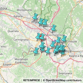 Mappa Via San Paolo, 50013 Campi Bisenzio FI, Italia (6.63789)