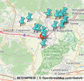 Mappa Strada Provinciale Bientinese, 56022 Altopascio LU, Italia (7.09933)