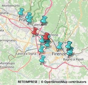 Mappa Via Francesco Redi, 50019 Sesto Fiorentino FI, Italia (6.15611)