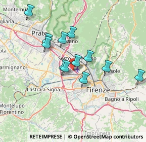 Mappa Via Francesco Redi, 50019 Sesto Fiorentino FI, Italia (6.35083)