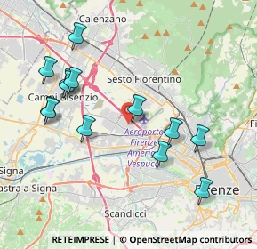 Mappa Via Francesco Redi, 50019 Sesto Fiorentino FI, Italia (4.26077)