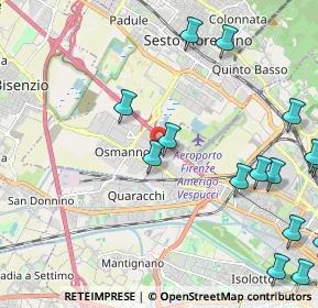 Mappa Via Francesco Redi, 50019 Sesto Fiorentino FI, Italia (3.21444)