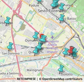 Mappa Via Francesco Redi, 50019 Sesto Fiorentino FI, Italia (2.4755)