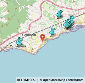 Mappa Strada Due Valloni, 18038 Sanremo IM, Italia (2.42417)