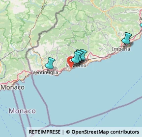 Mappa Strada Due Valloni, 18038 Sanremo IM, Italia (28.35333)