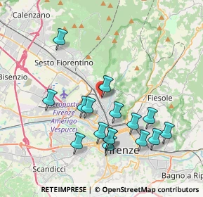 Mappa Via Locchi, 50141 Firenze FI, Italia (3.89438)
