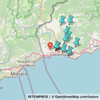 Mappa Via delle Otto Case, 18039 Ventimiglia IM, Italia (6.07417)