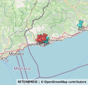 Mappa Via Generale Vincenzo Rossi, 18012 Bordighera IM, Italia (31.25462)