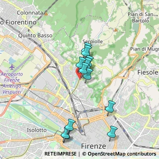 Mappa Viale Giovanni Battista Morgagni, 50139 Firenze FI, Italia (1.74667)