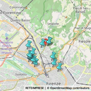 Mappa Viale Giovanni Battista Morgagni, 50139 Firenze FI, Italia (1.71615)