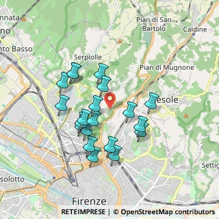 Mappa Via del Poggiolino, 50139 Firenze FI, Italia (1.6315)