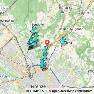 Mappa Via del Poggiolino, 50139 Firenze FI, Italia (1.6405)