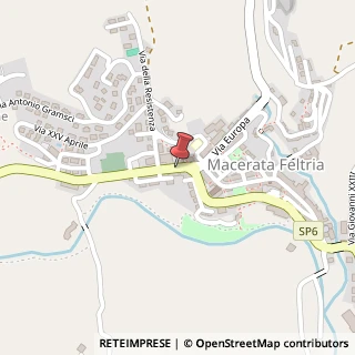 Mappa Via Pitino, 1, 61023 Macerata Feltria, Pesaro e Urbino (Marche)