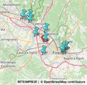 Mappa Via Buonaventura Cavalieri, 50019 Sesto Fiorentino FI, Italia (6.80636)