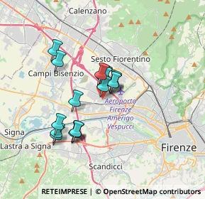 Mappa Via Buonaventura Cavalieri, 50019 Sesto Fiorentino FI, Italia (2.58222)