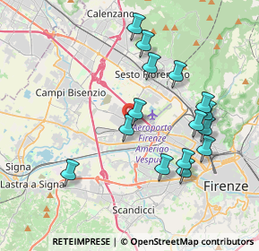 Mappa Via Buonaventura Cavalieri, 50019 Sesto Fiorentino FI, Italia (3.872)