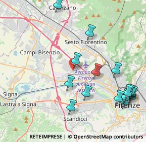 Mappa Via Buonaventura Cavalieri, 50019 Sesto Fiorentino FI, Italia (5.115)