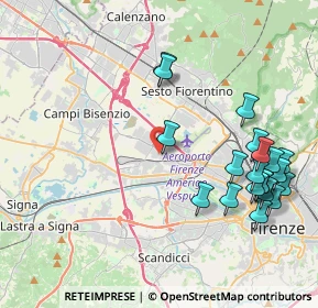 Mappa Via Buonaventura Cavalieri, 50019 Sesto Fiorentino FI, Italia (4.838)