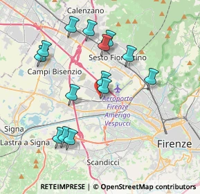 Mappa Via Buonaventura Cavalieri, 50019 Sesto Fiorentino FI, Italia (3.80071)