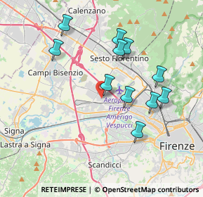 Mappa Via Buonaventura Cavalieri, 50019 Sesto Fiorentino FI, Italia (3.68909)