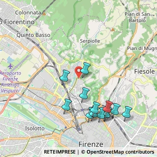 Mappa Careggi-Ospedale, 50134 Firenze FI, Italia (2.28923)