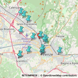 Mappa Via G. Pian dei Carpini, 50141 Firenze FI, Italia (3.94467)