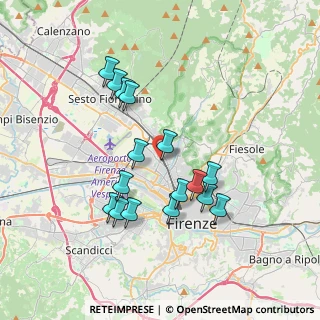 Mappa Via G. Pian dei Carpini, 50141 Firenze FI, Italia (3.47188)