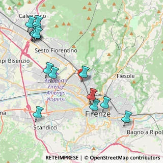 Mappa Via G. Pian dei Carpini, 50141 Firenze FI, Italia (5.36)
