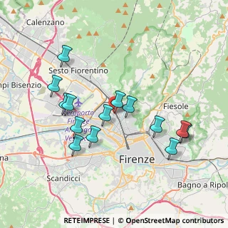 Mappa Via G. Pian dei Carpini, 50141 Firenze FI, Italia (3.75929)