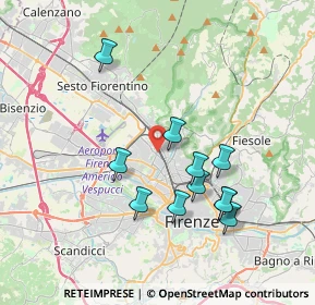 Mappa Via Giovanni del Pian dei Carpini, 50127 Firenze FI, Italia (3.56455)