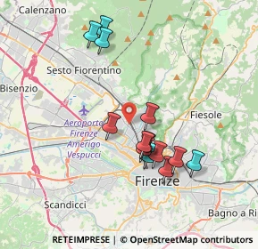 Mappa Via G. Pian dei Carpini, 50141 Firenze FI, Italia (3.44538)