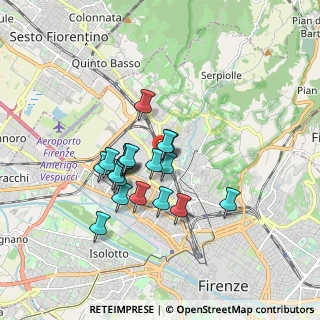 Mappa Via G. Pian dei Carpini, 50141 Firenze FI, Italia (1.37368)