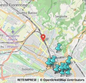 Mappa Via G. Pian dei Carpini, 50141 Firenze FI, Italia (3.02583)