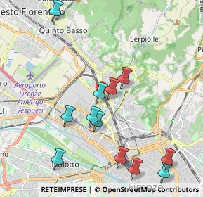 Mappa Via Giovanni del Pian dei Carpini, 50127 Firenze FI, Italia (2.24667)