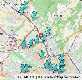Mappa Via G. Pian dei Carpini, 50141 Firenze FI, Italia (2.53667)