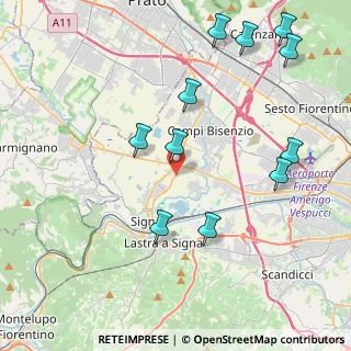 Mappa 50058 Campi Bisenzio FI, Italia (4.86364)