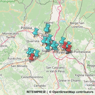Mappa 50058 Campi Bisenzio FI, Italia (10.36842)