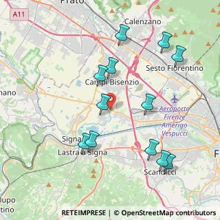 Mappa Via Giordano Bruno, 50058 Signa FI, Italia (4.33917)