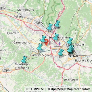 Mappa Via Giordano Bruno, 50058 Signa FI, Italia (7.39154)