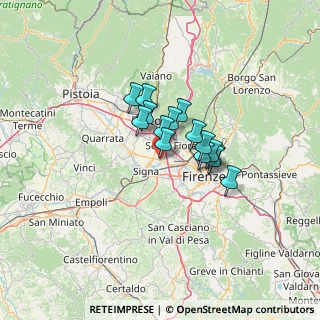 Mappa Via Giordano Bruno, 50058 Signa FI, Italia (8.44333)