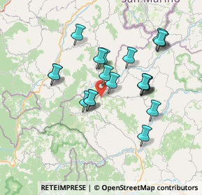 Mappa Via Montefeltresca, 61023 Pietrarubbia PU, Italia (6.57)