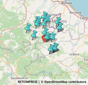 Mappa Via Montefeltresca, 61023 Pietrarubbia PU, Italia (10.0025)