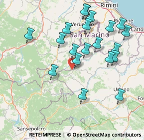 Mappa Via Montefeltresca, 61023 Pietrarubbia PU, Italia (16.751)